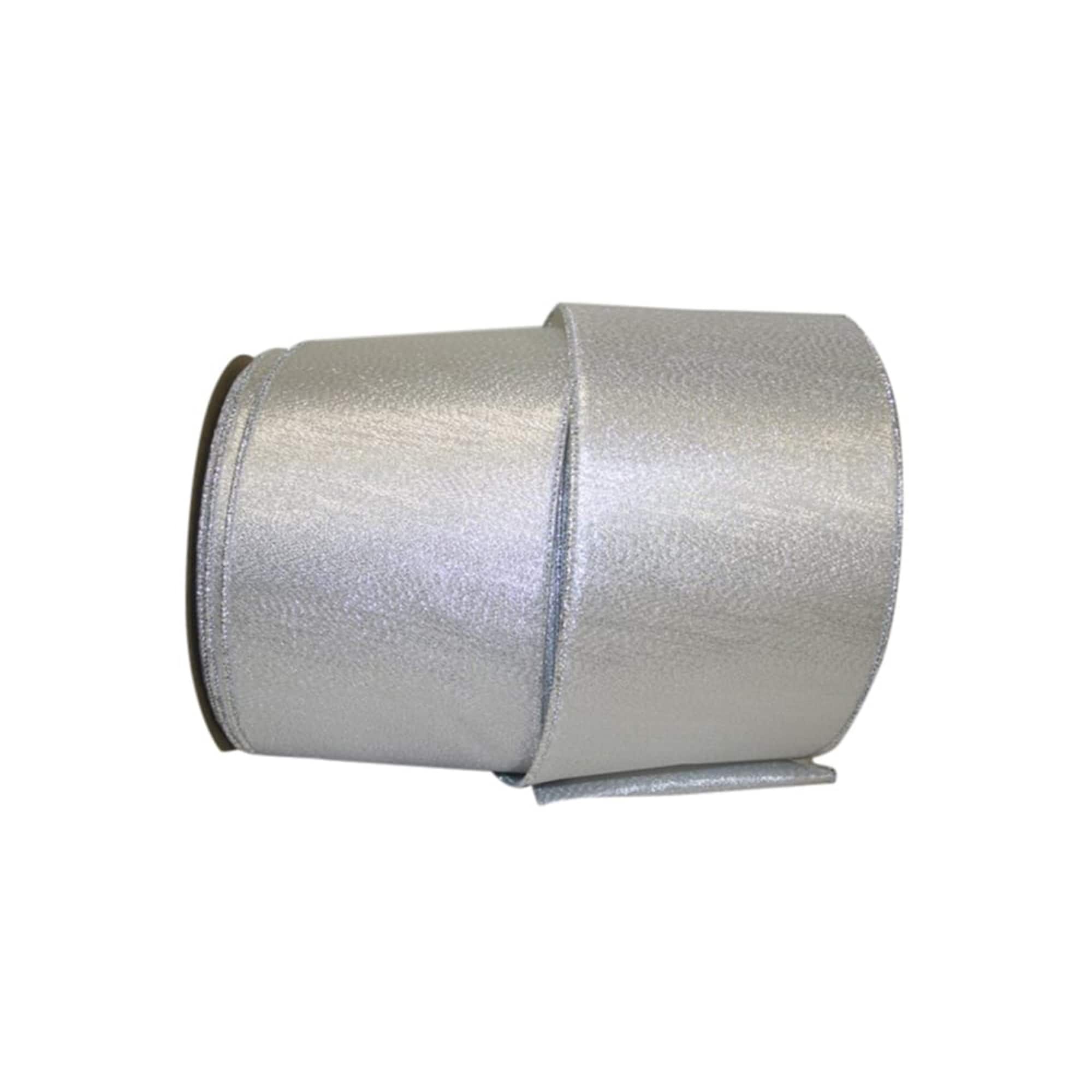 JAM Paper 4" x 25yd. Lamé Commercial Heavy Wired Ribbon